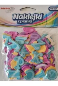 Brewis Naklejki z pianki alfabet 112 szt.