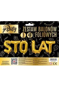 GoParty Zestaw balon�w foliowych Sto Lat z�ote