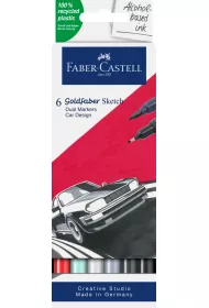 Faber-Castell Pisak dwustronny Goldfaber Sketch car design 6 szt.