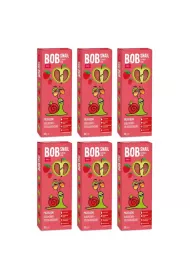 Bob Snail Przekska jabko-truskawkowa z owocw bez dodatku cukru Zestaw 6 x 30 g