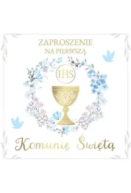 Armin Style ZAPROSZENIE KOMUNIA 130X130 Z KOP AS ZP-98 OP10S