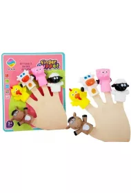 Nakadki na palce Zwierztka pacynki 5el Leantoys