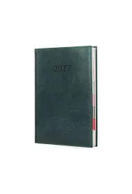 Kalendarz 2027 A4 Agenda Dzienny Zielony