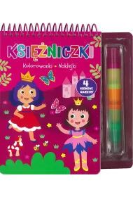 Ksi�niczki. Kolorowanki, naklejki, 4 neonowe markery