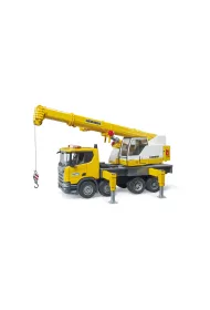 Scania Super 560R ci�ar�wka ��ta z du�ym d�wigiem Liebherr BRUDER BR-03571