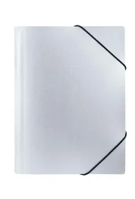 Biurfol Teczka z gumk� A4 PP stardust silver
