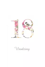 Karnet Urodziny 18 DL T01 - Ptaszek