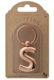 If Metalowy brelok do kluczy litera S Keyring
