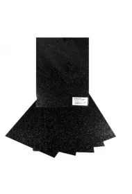 Galeria Hobby Karton brokatowy czarny 250g, 25x35 cm, 5 arkuszy