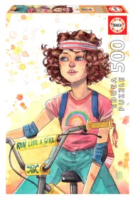 Puzzle 500 el. Run Like A Girl, Esther Gili Educa