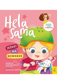 Hela sama jedzi na rowerze