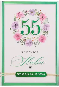 Karnet okazjonalny B6 z kopert� 55 Rocznica �lubu PAN DRAGON HM200-3410