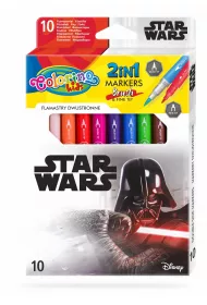 Patio Flamastry dwustronne Colorino Kids Star Wars 10 szt.