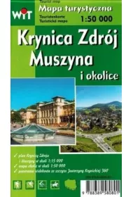 Mapa turystyczna Krynica Zdr�j, Muszyna i okolice 1:50 000