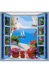 Ideyka Malowanie po numerach - Pejza� morski 40x40cm