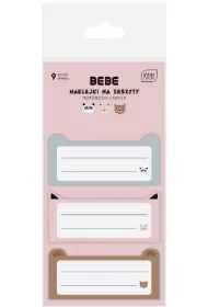 BEBE Friends Naklejki na zeszyt BB Friend Girl 9szt