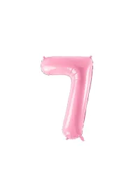 PartyDeco Balon foliowy 7 r�owy 86cm