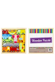 Puzzle Uk�adanka drewniana 12 el. Pojazdy Mega Creative