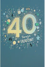 Karnet okazjonalny B6 z kopert� 40 Urodziny PAN DRAGON HM200-2952