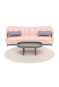 Meble do salonu do domku dla lalek basic Lundby