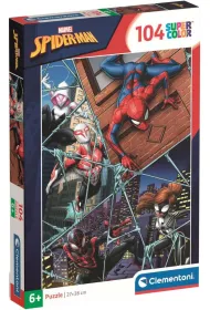 Puzzle 104 el. SuperColor. Spider-Man Clementoni
