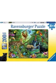 Puzzle 200 el. XXL Zwierz�ta w d�ungli Ravensburger