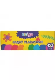 Strigo Farby plakatowe 12 x 20 ml