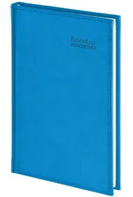 Kalendarz naucz. 2026/27 B5 tyg. Vivella niebieski