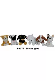PLUSZAK PIES Z GLOSEM 20CM SIEDZACY SA Sun-Day