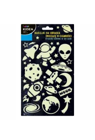 Kidea Naklejki na ubrania �wiec�ce w ciemno�ci Kosmos 15x26 cm