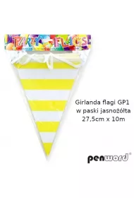 Penword Girlanda flagi w paski jasno��ta 27.5cmx10m