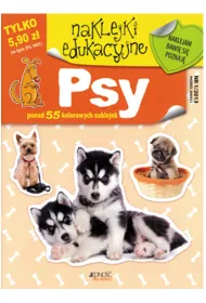 Psy naklejki edukacyjne