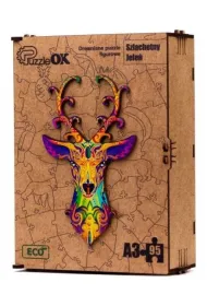 Puzzle drewniane eko 95 el. Szlachetny jele� A3 Maksik
