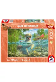 Puzzle PQ 1000 Mark Fredrickson Labrador na rybach Schmidt Spiele-Puzzle