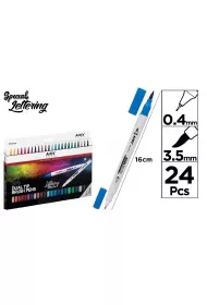 Artix Marker dwustronny p�dzelkowy 24 kolory
