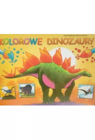 Kolorowe dinozaury Malowanie z naklejkami