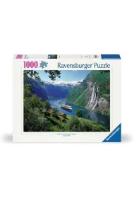 Puzzle 1000 el. Fiord w Norwegii Ravensburger