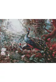Ideyka Diamentowa mozaika - Bajkowe pawie 40x50cm