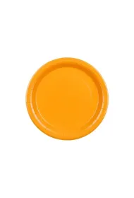 PartyDeco Talerzyki papierowe jasny pomara�czowy 23cm 6 szt