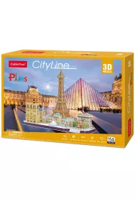 Puzzle 3D 114 el. City Line Paris Cubic Fun