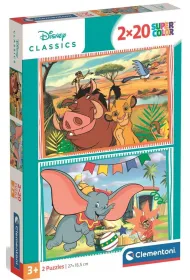 Puzzle 2x20 element�w Disney Classic CLEMENTONI 24837