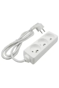 Przed�u�acz . 3-gn. 1.5m+Z (3x1mm2) EcoLight M20551 bia.