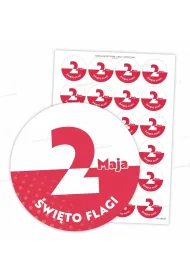 LearnHow Naklejki patriotyczne 2 maja 40 mm 24 szt.