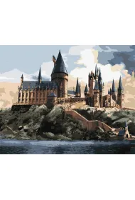Ideyka Malowanie po numerach - Hogwart za dnia 40x50cm