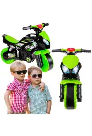Motocykl czarno-zielony Maksik