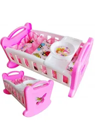 Ko�yska 36x22x22 z po�ciel� Motylek BOLO 980639