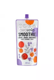 Owolovo Smoothie Pouch Jabko-Jagoda-Brzoskwinia 250 ml