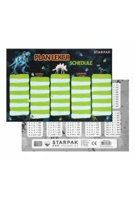 Starpak Plan lekcji z tabliczk� mno�enia Dino 2 25 szt.