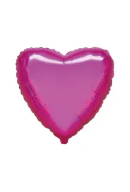 Balon Flexmetal foliowy Serce ciemnor�owe 45cm