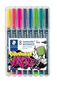 Staedtler Foliopisy Lumocolor ART, rozmiar M, wodoodporne, 8 kolor�w